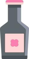 ilustración de sidra bebida botella icono o símbolo. vector
