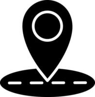 Map pin icon in flat style. vector