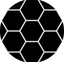 Flat style ball in Black and White color. vector