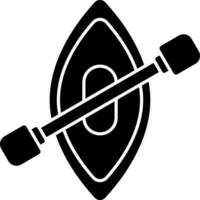 Flat style boat in black and white color. vector