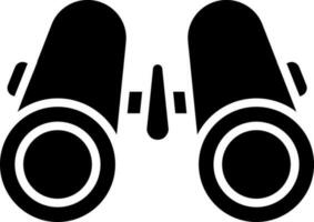 Vector illustration of binoculars flat icon.