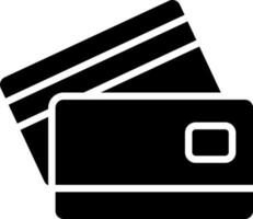 Vector illustration of credit card icon or symbol.