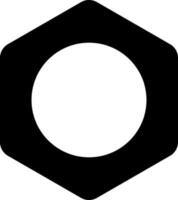 Vector Nut sign or symbol in flat style.