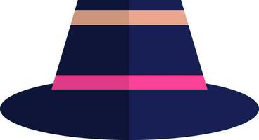 Flat style beautiful cap or hat icon. vector