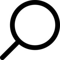 Search icon in line art. vector