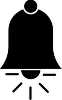 El sonar campana icono o símbolo en plano estilo. vector