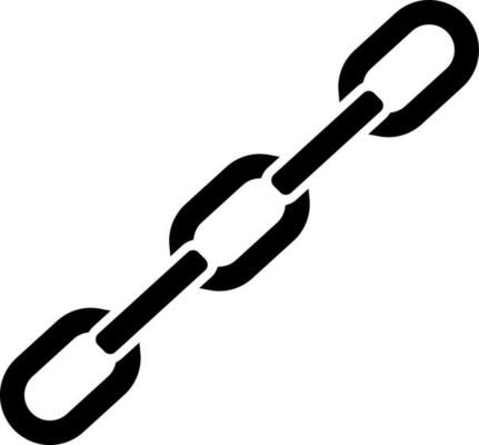 Isolated icon of link flat style.