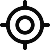 línea Arte rueda dentada o ajuste icono en plano estilo. vector