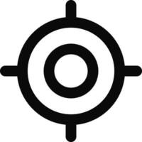 Line art Cogwheel or Setting icon in flat style. vector