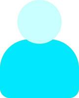 Illustration of User icon in blue color. vector