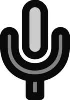 Vector illustration of Microphone icon.