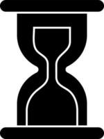 Isolated icon of hourglass in flat style. vector