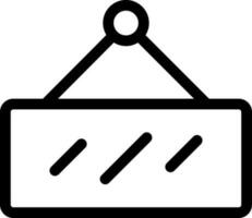 Signboard icon or symbol in line art. vector