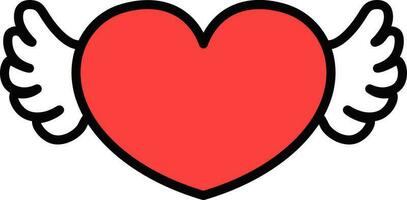 Red Heart Outline Clip Art at  - vector clip art online