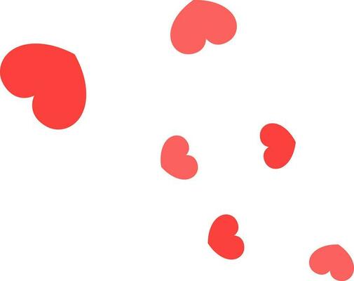 Red heart shape on white background.