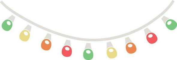 Colorful lights decoration. vector