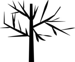 plano ilustración de un árbol. vector