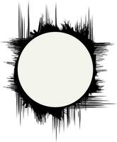 ilustración de circulo en negro y blanco color y plano estilo. vector