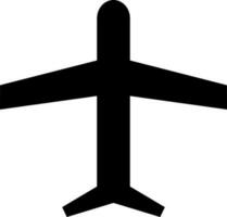 illustration of airplane icon or symbol. vector