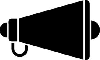 Isolated megaphone icon in Black and White color. vector