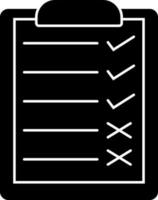 Flat style checklist sign or symbol. vector