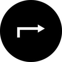 Forward or right arrow icon in Black and White color. vector