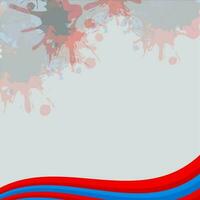 Abstract background with red and blue splash. vector