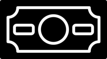 Money icon or symbol in Black and White color. vector