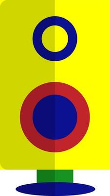 Sound speaker in flat style.