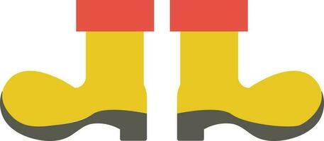 Flat icon of colorful shoes pair. vector
