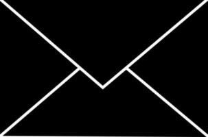 Isolated mail or envelope icon in flat style. vector