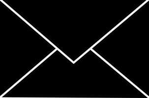 Isolated mail or envelope icon in flat style. vector