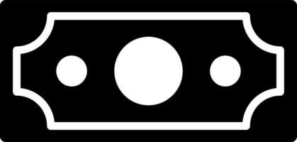 Glyph money icon in flat style. vector