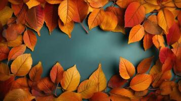 Autumn falling leaves background. Illustration photo