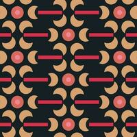 Textile pattern with moon vector background. Seamless ethnic design pattern.