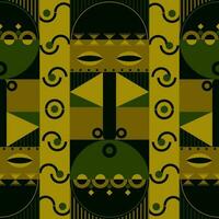Vector seamless tribal pattern. Ethnic pattern design.