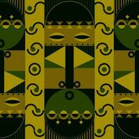 Vector seamless tribal pattern. Ethnic pattern design.