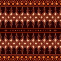 Textile pattern on dark vector background. Seamless ethnic design pattern.