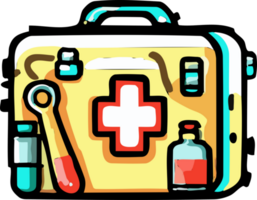 Emergency kit png graphic clipart design