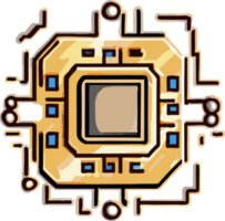 spaander CPU PNG grafisch clip art ontwerp