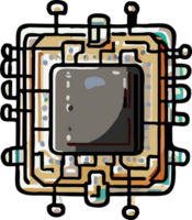 spaander CPU PNG grafisch clip art ontwerp