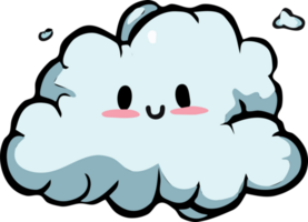 Cloudy png graphic clipart design