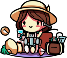 Vacation png graphic clipart design