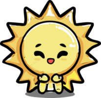 Sunny png graphic clipart design