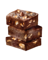 acquerello cioccolato brownies png