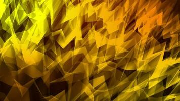 3D abstract digital technology animated yellow-orange light particles video