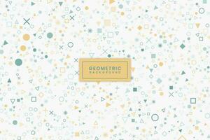 Flat Modern Geometric Background Design vector