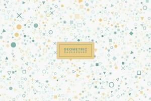 Flat Modern Geometric Background Design vector