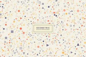 Flat Modern Geometric Background Design vector