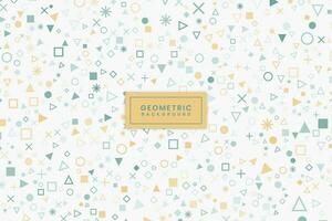 Flat Modern Geometric Background Design vector